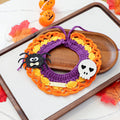 Halloween Pet Cat Dog Bandana Cute Cartoon Knit Scarf Pet Accessory Small Dog Bib