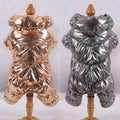 Puppy Cotton Coat Pomeranian Bichon Pet Clothes Dog Clothes Small Dog Teddy Four-Legged Clothes Autumn And Winter Windproof Clothing
