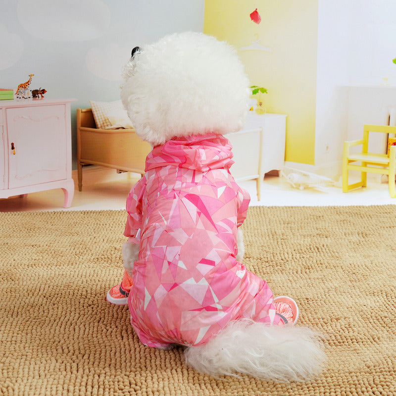 Pet Tide Brand Dog Clothes Summer Thin Sunscreen Clothes Four-Legged Clothes Light And Breathable Than The Bear Teddy Bomei Small Dog