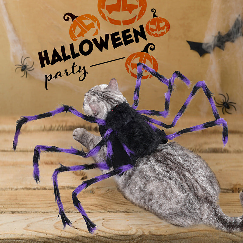 Halloween pet clothes big spider transforms into dog clothes