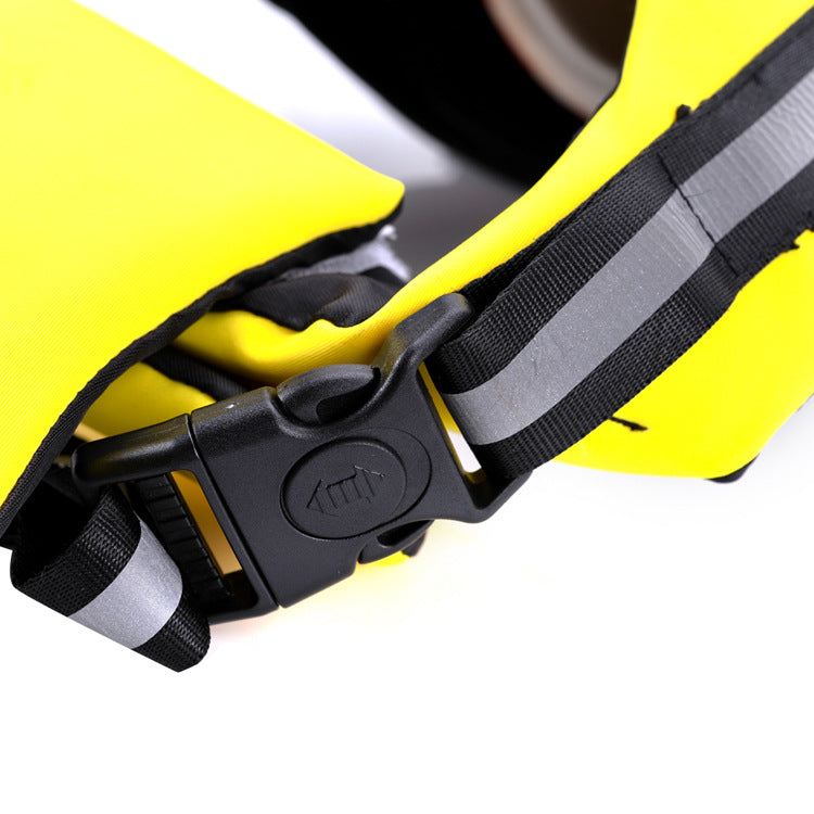 Can Carry Pet Swimsuit Pet Life Jacket Dog Clothes Upgrade Version With Chin Rest