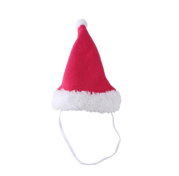 Pet Christmas Hat and Scarf Set Polar Fleece Dog Christmas Set Of 2 Pieces