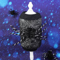 Pet Halloween Spiderweb Costume Decorative Clothing for Dogs, Black Dog Coat Outdoor Decoration