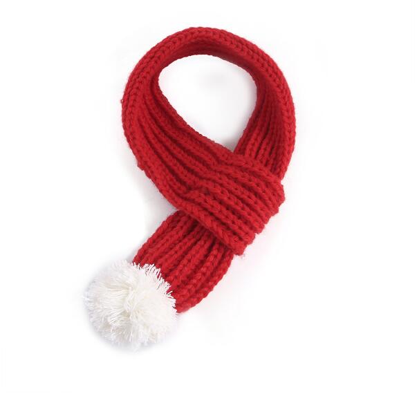 Pet Christmas Hat and Scarf Set Polar Fleece Dog Christmas Set Of 2 Pieces