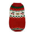 Christmas cherry pet sweater autumn and winter pet dog clothes small dog and cat warm