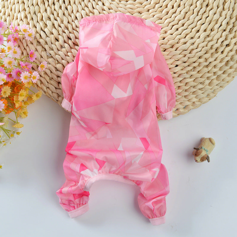 Pet Tide Brand Dog Clothes Summer Thin Sunscreen Clothes Four-Legged Clothes Light And Breathable Than The Bear Teddy Bomei Small Dog