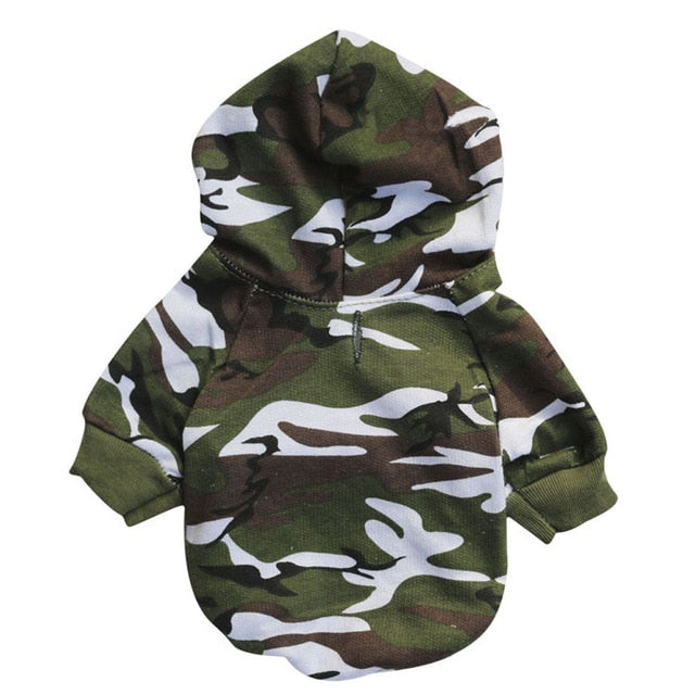 Dog Clothes Small Pet Camouflage Hoodie Winter Warm Sweatshirt T-shirt Cotton Adidog Blend Clothes Dog Clothes Hoodie Ropa Perro
