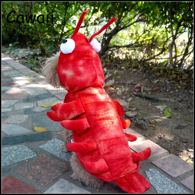Pet clothing for autumn and winter crayfish cat and dog transformation Halloween dog clothing