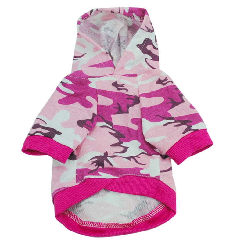Dog Clothes Small Pet Camouflage Hoodie Winter Warm Sweatshirt T-shirt Cotton Adidog Blend Clothes Dog Clothes Hoodie Ropa Perro