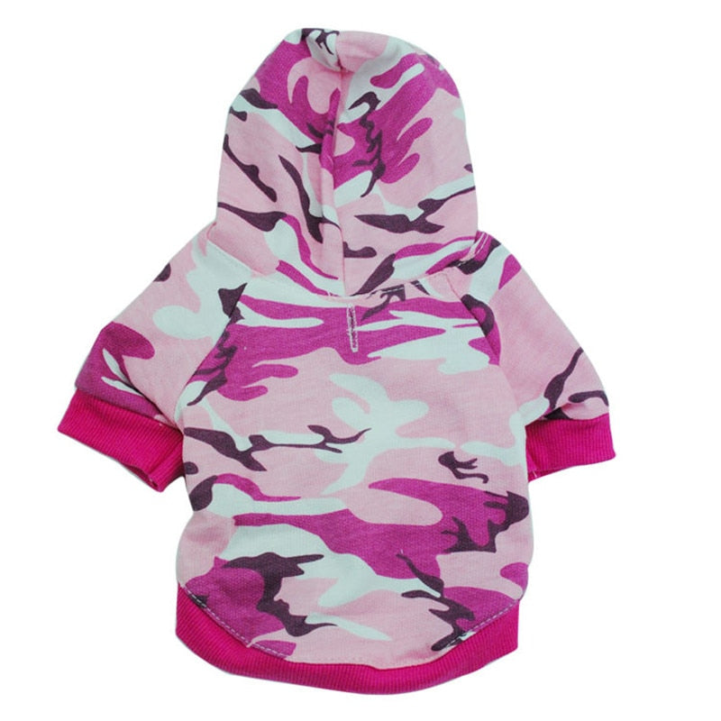 Dog Clothes Small Pet Camouflage Hoodie Winter Warm Sweatshirt T-shirt Cotton Adidog Blend Clothes Dog Clothes Hoodie Ropa Perro