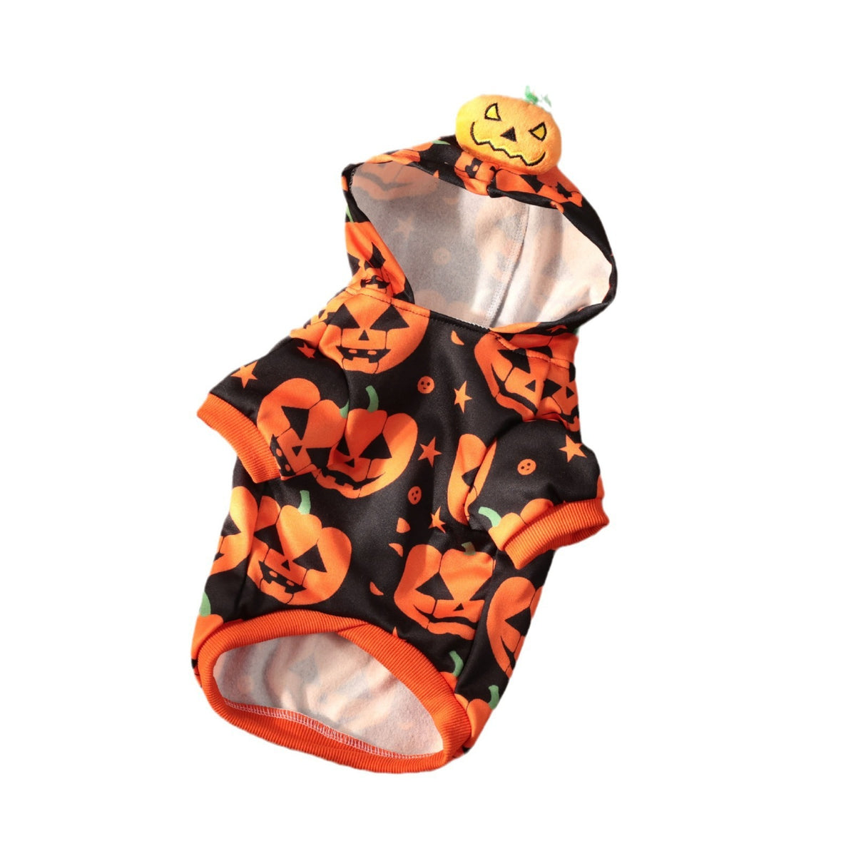 Halloween Pet Dog Clothes Cat Dog Halloween Pumpkin Two-Legged Hoodie Sweatshirt for Medium and Small Dogs Teddy Factory Direct Sale