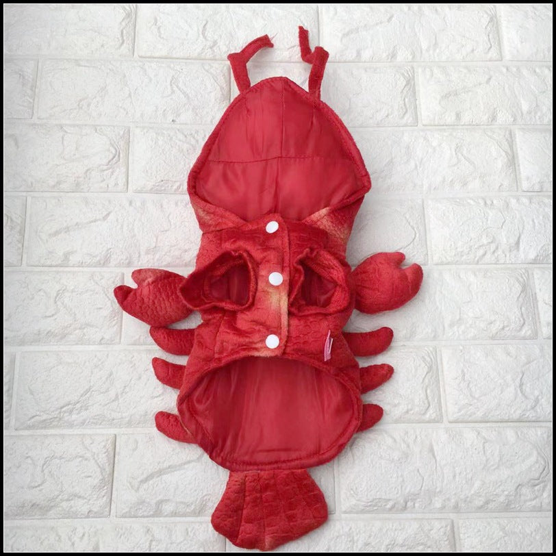 Pet clothing for autumn and winter crayfish cat and dog transformation Halloween dog clothing