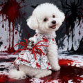 New Halloween Pet Dog Dress Four-Legged Costume Bloody Spider Design for Small Dogs Factory Direct
