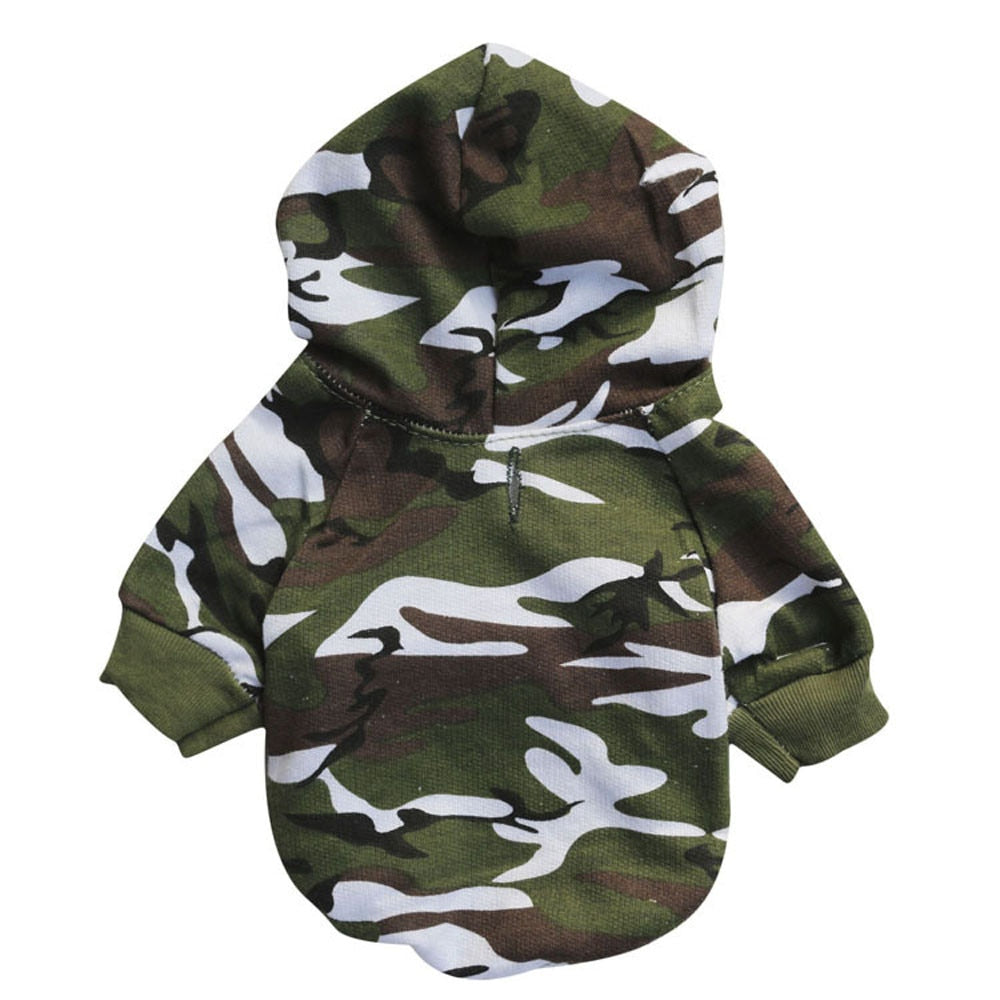 Dog Clothes Small Pet Camouflage Hoodie Winter Warm Sweatshirt T-shirt Cotton Adidog Blend Clothes Dog Clothes Hoodie Ropa Perro
