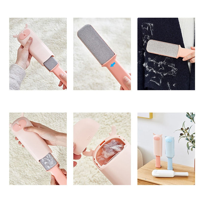 HOOPET Pet Hair Remover Dog Cat Hair Cleaning Brush Removing Dog Cat Hair From Furniture Carpets Clothing Self-Cleaning Lint