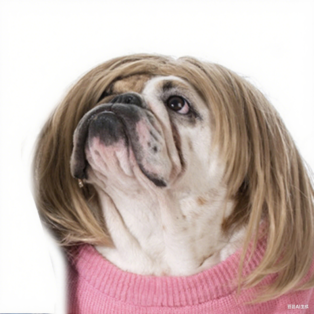Pet wig dog wig Halloween pet accessory curly hair straight hair